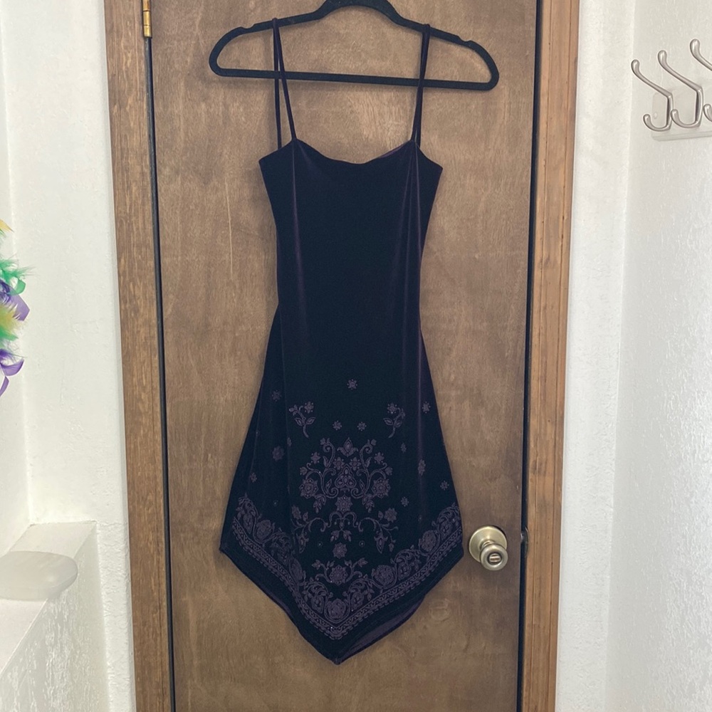 Velvet purple dress